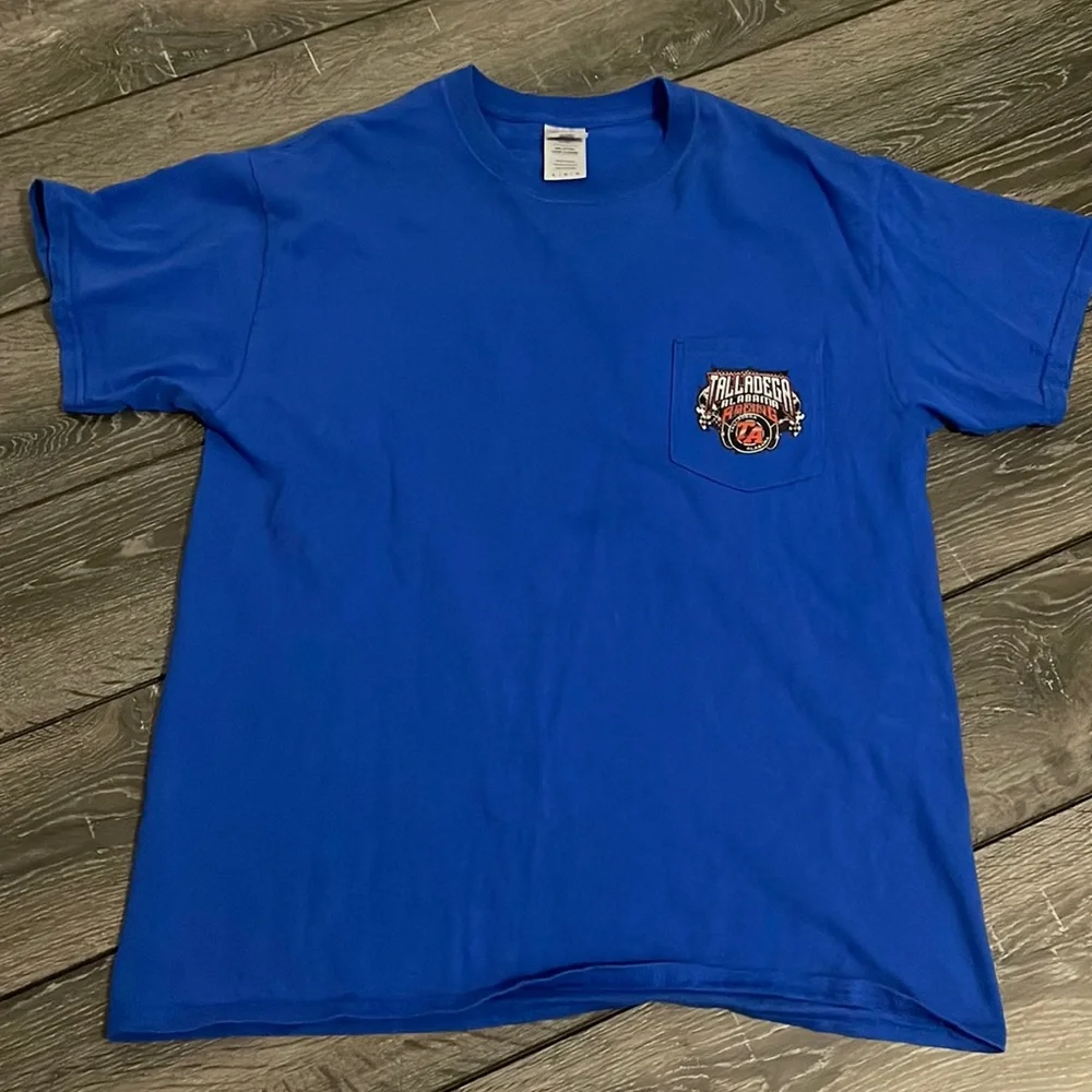 Blue Talladega Alabama Racing One Wicked Ride 2016 Nascar Tee Men's Size Large - Picture 1 of 6